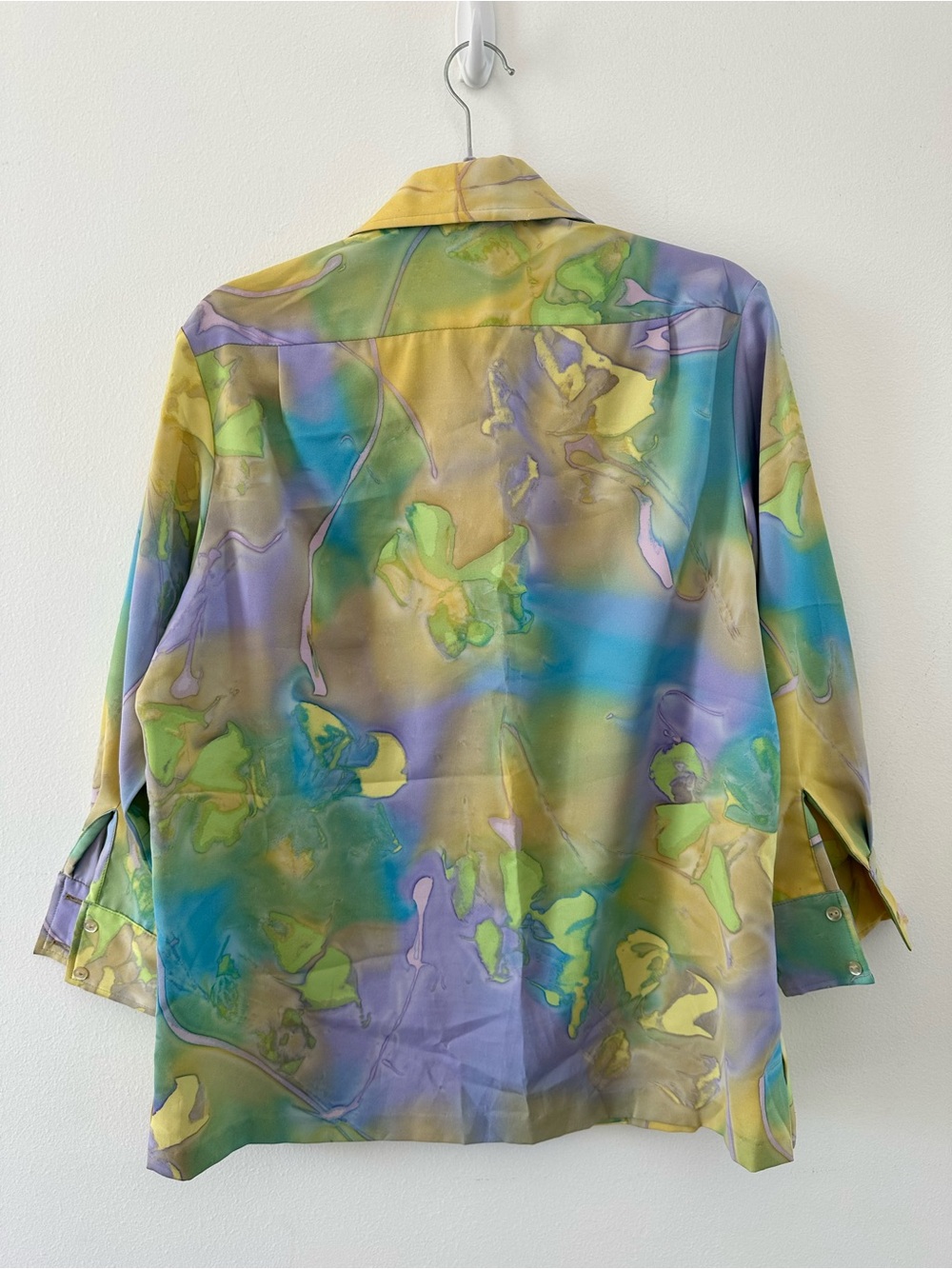 Vintage Satin Button-Up Shirt - Picture 4 of 4